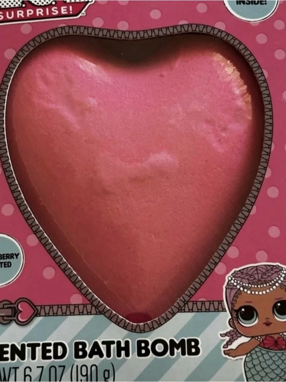 L.O.L. Surprise! Heart-Shaped Bath Bombs - Bright Pink - Set of Four - Picture 3 of 12